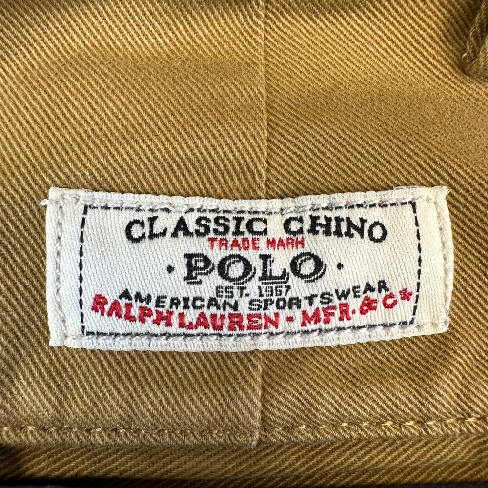 New Polo Ralph Lauren Andrew Pant Mens 31/30 Tan Pleated Classic Cotton Chino - Picture 8 of 12